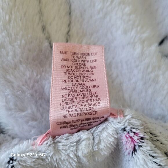 Y2K playboy Bunny white allover print sweat pants womens size medium - Picture 8 of 8